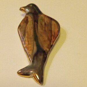 Vintage Glaze Bird Brooch